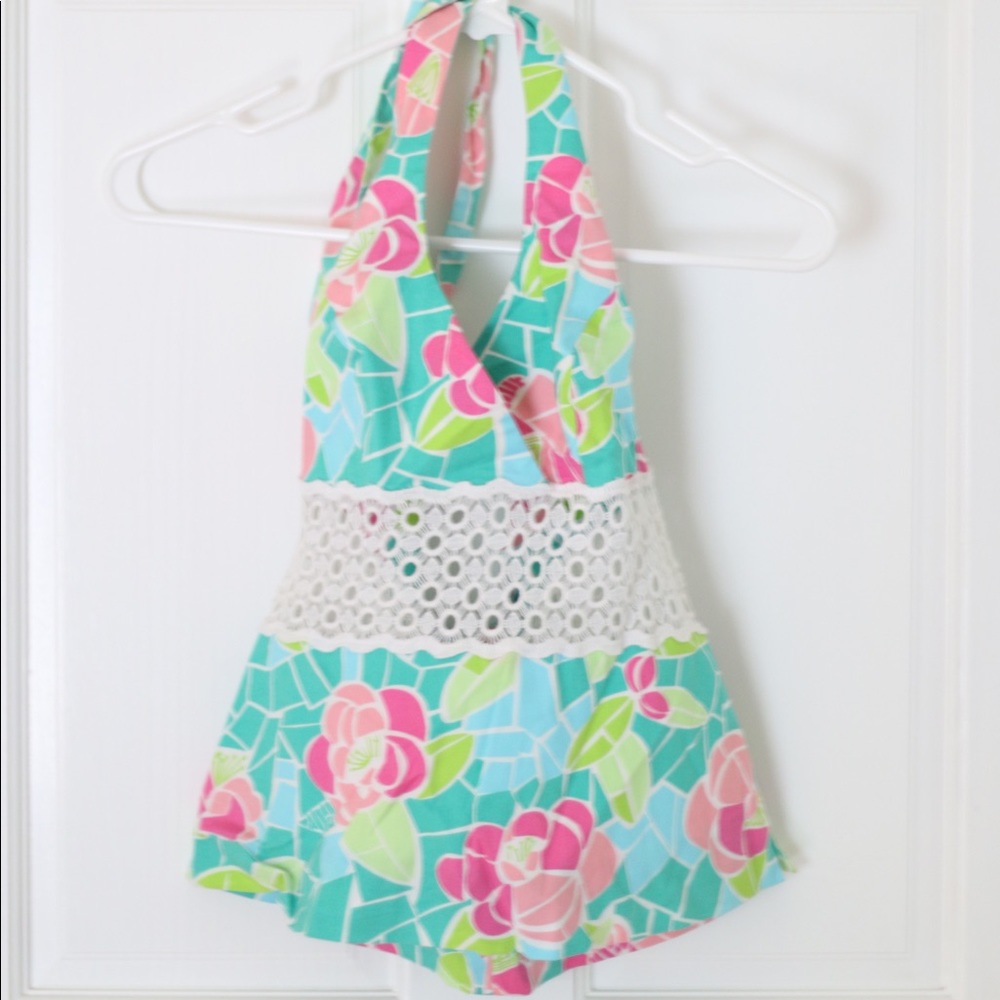 Lilly Pulitzer Mosaic Halter Top - Size 0